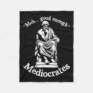 Meh Goed Genoeg Mediocrates Grappige Oude Griekse Fleece Deken