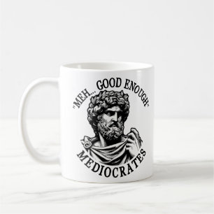 Meh goed genoeg mediocrates Griekse filosofie Koffiemok