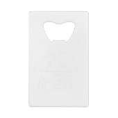 meh grappig gezicht emoji kredietkaart flessenopener (Achterkant)