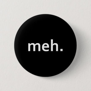 Meh. Grappige Geek Cool videogame Nerd1 Ronde Button 5,7 Cm