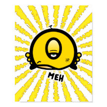 Meh (& het coole ronde ding met één oog) poster