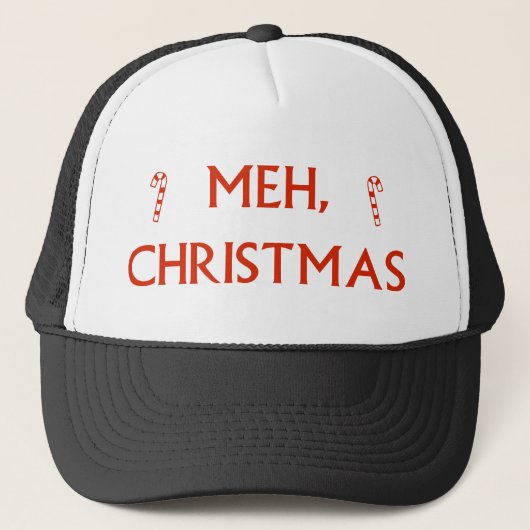 Meh Kerstmis Trucker Pet (Voorkant)