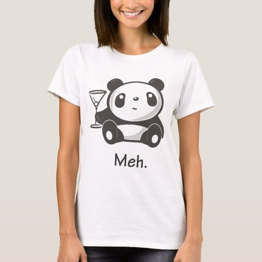 Meh Panda T-shirt (Voorkant)