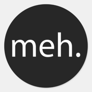 meh ronde sticker