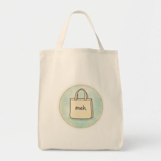 Meh Sarcastic Dry Humor, Snarky Shopping Tote Bag