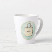 Meh Snarky Sarcastic Funny Mug Latte Mok (Rechterhoek)