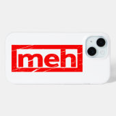 Meh Stamp Case-Mate iPhone Case (Achterkant (horizontaal))