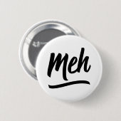 Meh Typografie Ronde Button 5,7 Cm (Voorkant /achterkant)