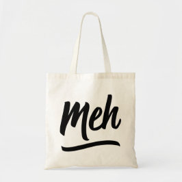 Meh Typografie Tote Bag