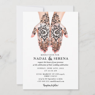 mehandi bruiloft uitnodiging