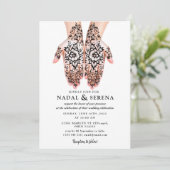 mehandi faire-part de mariage (Debout devant)
