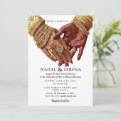 mehandi faire-part de mariage (Debout devant)