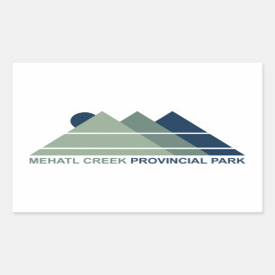 Mehatl Creek Provincial Park Mountain Sun Rechthoekige Sticker