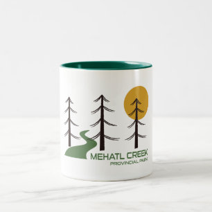 Mehatl Creek Provincial Park Trail Tweekleurige Koffiemok