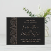 Mehendi Mariage Indien Hamsa Henna Carte de sauveg (Debout devant)