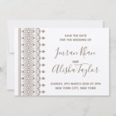 Mehendi Mariage Indien Hamsa Henna Carte de sauveg (Devant)