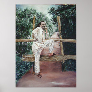 Meher Baba in Natuur Poster