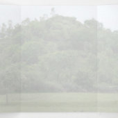 Meher Baba, scheidingsheuvel, zaad van liefde Drieluik Aankondiging (Binnenkant midden)