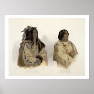 Mehkskeme-Sukahs, Blackfoot Chief en Tatsikkeli-St Poster