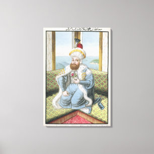 Mehmed II (1432-81) genaamd "Fatih", de veroveraar Canvas Afdruk