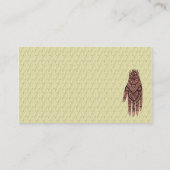 Mehndi Carte de visite de conception d'art de tato (Dos)