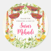 Mehndi ceremonie stickers (Voorkant)