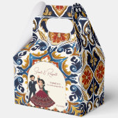 Mehndi en sangeet Indiase bruiloft gunsten op maat Bedankdoosjes (Voorkant)