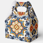 Mehndi en sangeet Indiase bruiloft gunsten op maat Bedankdoosjes (Achterkant)