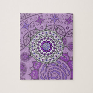 Mehndi Fantasie Zilveren Puzzel