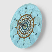 Mehndi Fantasy Copper Clock Grote Klok (Hoek)