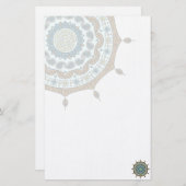 Mehndi Fantasy Copper Stationery Briefpapier (Voorkant / Achterkant)
