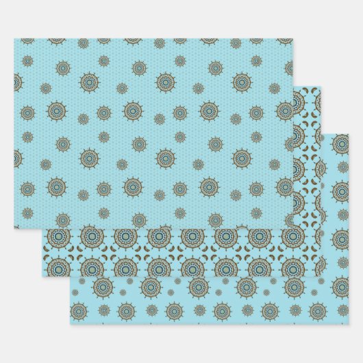 Mehndi Fantasy Copper Wrapping Paper Set (Set)