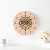 Mehndi Fantasy Gold Clock Grote Klok (Huis)