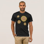 Mehndi Fantasy Gold Mannen Shirt (Voorkant volledig)