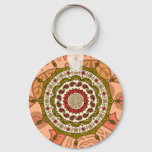 Mehndi Fantasy Gouden Sleutelhanger