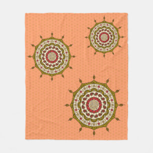 Mehndi Fantasy Gouden Vliesdeken Fleece Deken