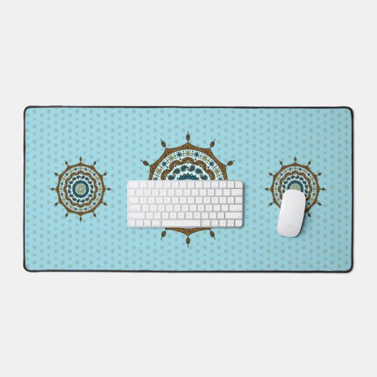 Mehndi Fantasy Koper Bureaumat (Keyboard & Muis)