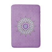 Mehndi Fantasy Silver Bath Mat (Voorkant Verticaal)