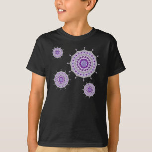 Mehndi Fantasy Silver Kind en Baby Donker Shirt
