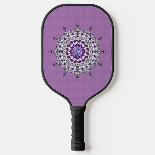 Mehndi Fantasy Silver Pickleball Paddle (Voorkant)