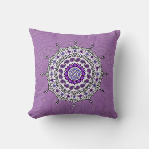 Mehndi Fantasy Silver Pillow Kussen