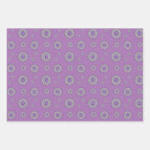 Mehndi Fantasy Zilveren Wrapping Papier Set Inpakpapier Vel (Voorkant 3)