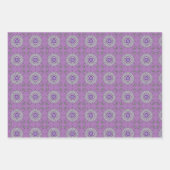 Mehndi Fantasy Zilveren Wrapping Papier Set Inpakpapier Vel (Voorkant 2)