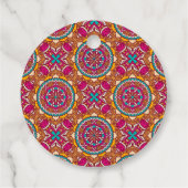 Mehndi faveur étiquettes cadeaux éléphants mignons (Dos)