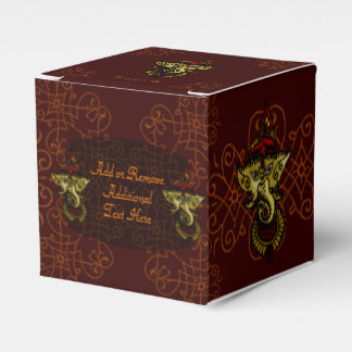 Mehndi Ganesha (Rood) Bedankdoosjes