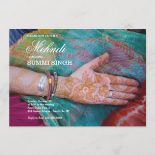 Mehndi Hand Uitnodiging