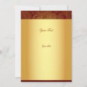 Mehndi/Henna Invitation Card Kaart (Achterkant)