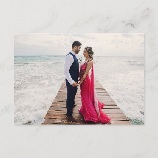 Mehndi Henna Mariage QR Code carte de boîtier RSVP (Dos)