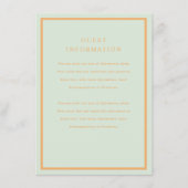 Mehndi-huwelijkskaart Informatiekaartje (Voorkant)