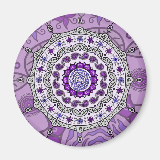 Mehndi Imaginaire Aimant Argent (Devant)